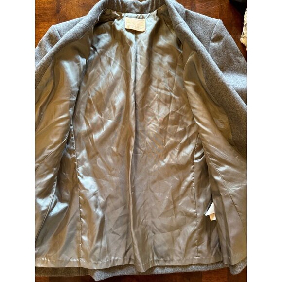 Pendleton Blazer Women 10 Gray Virgin Wool Single Breasted 3 Button Close Preppy - Picture 8 of 11